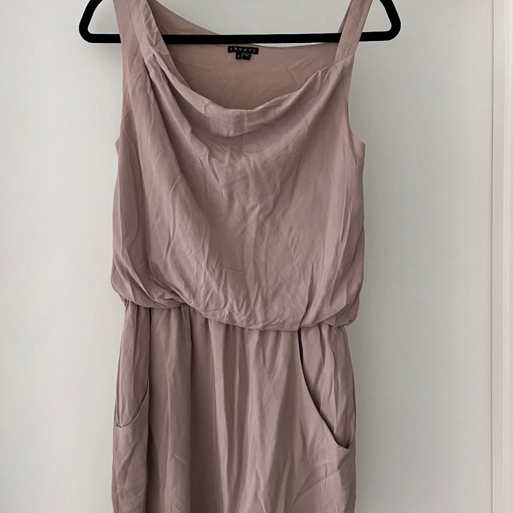 Theory Jaylyn Rove Draped Mini Dress